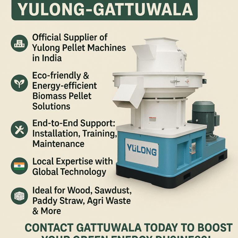 Top biomass pellet machine supplier yulong-gattuwala