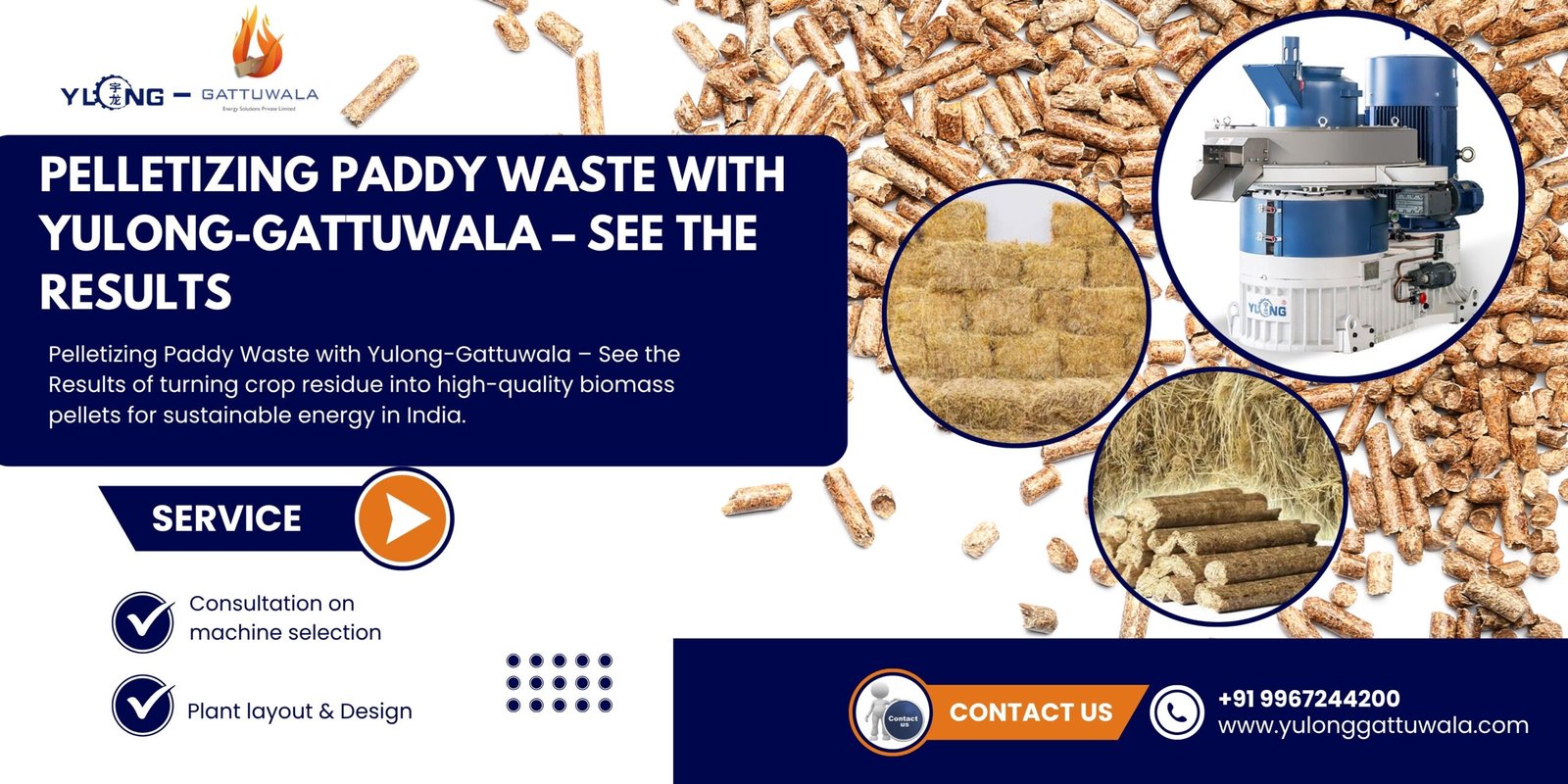 Pelletizing Paddy Waste