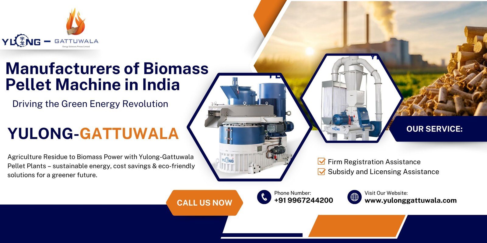 Manufacturers of Biomass Pellet Machine in India
