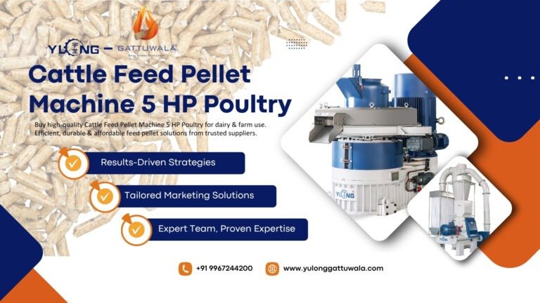 Cattle Feed Pellet Machine 5 HP Poultry