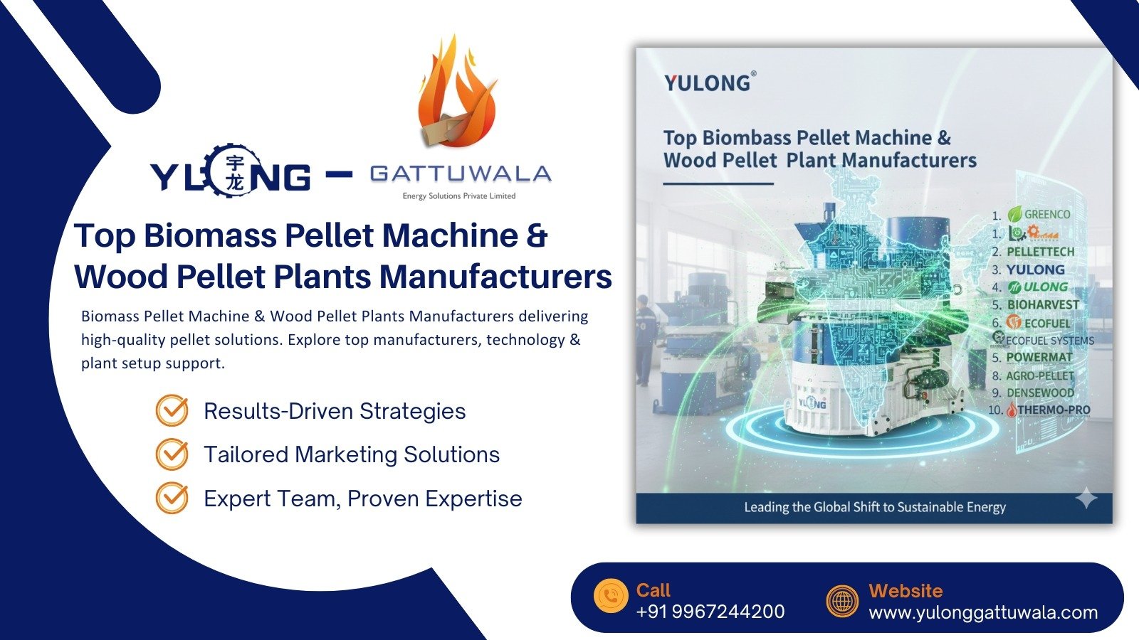 Biomass Pellet Machine & Wood Pellet Plants Manufacturers