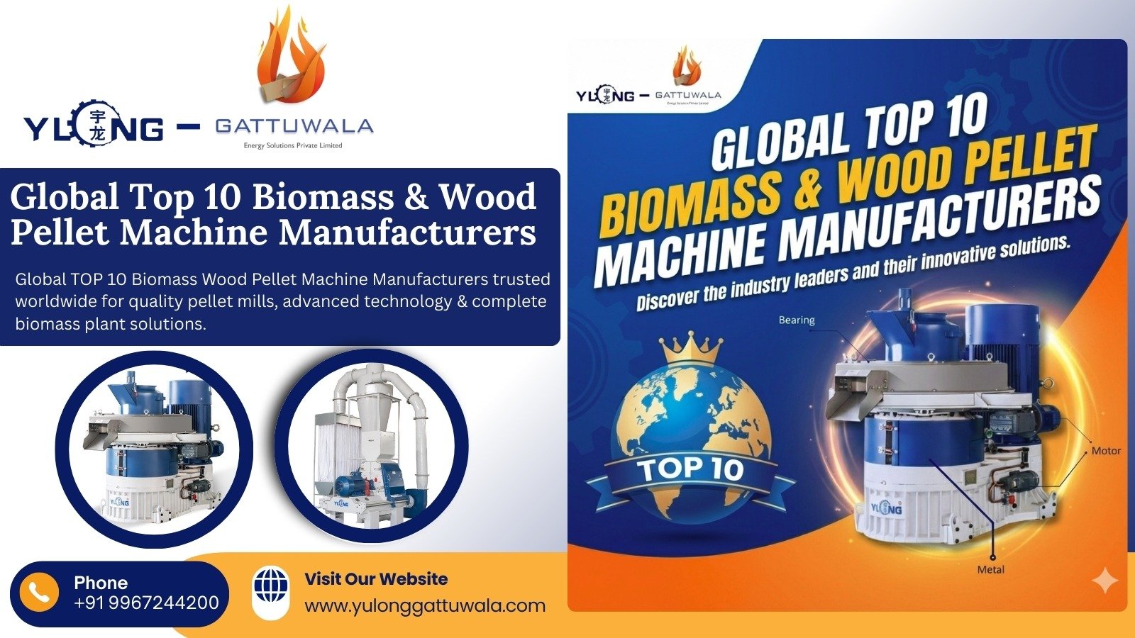 Global TOP 10 Biomass Wood Pellet Machine Manufacturers trusted worldwide for quality pellet mills, advanced technology & complete biomass plant solutions.
