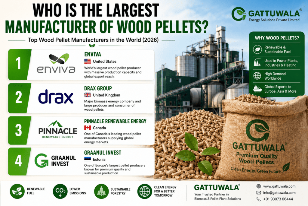 Who is the largest manufacturer of wood pellets